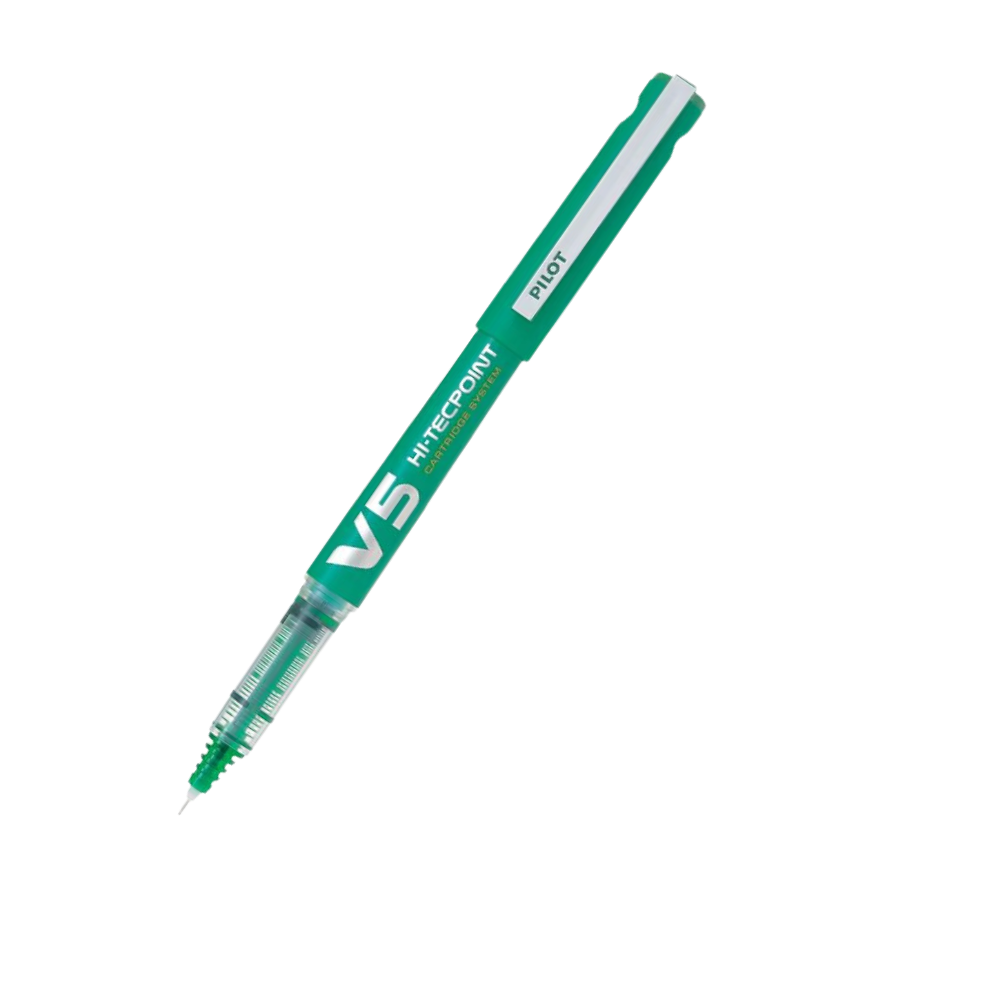 CartridgeReader V5 【ライトグリーン】 Pilot Hi-Techpoint V5 Cartridge Pen (Green Ink) – Durgashop.in